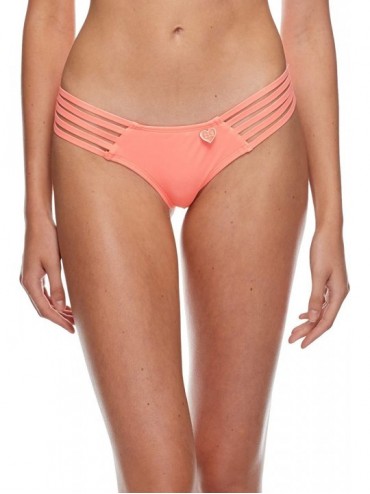Bottoms Women's Smoothies Amaris Solid Cheeky Coverage Bikini Bottom Swimsuit - Smoothies Splendid - CX18HWOCEXZ $32.42