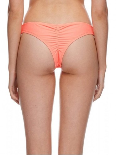 Bottoms Women's Smoothies Amaris Solid Cheeky Coverage Bikini Bottom Swimsuit - Smoothies Splendid - CX18HWOCEXZ $32.42
