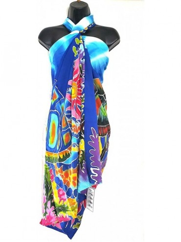 Cover-Ups Batik Hand Painted Sarong- Hawaii Beach pario- Swimsuit Cover-up. 30 - C0199EG34R5 $37.08