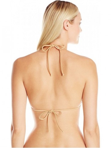 Tops Women's Lux Basic Triangle Bikini Top - Lux - CK11XMVT9B7 $23.67