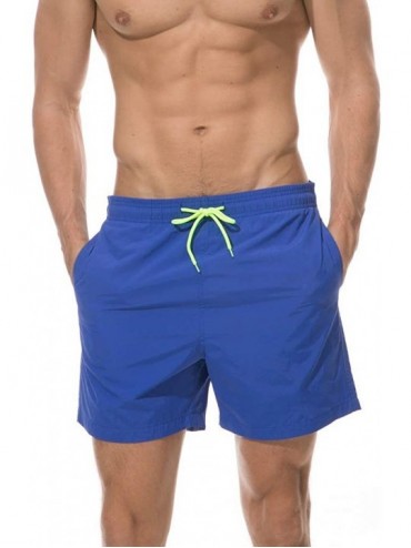 Trunks Swimwear Pants Men's Running Surfing Sports Plus Size Beach Shorts Trunks - Blue - C318QUUICRR $16.56