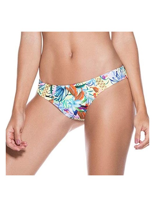 Sets Women's Passion Flower Medium Coverage Bikini Bottom - Multi - C218HTHAYOW $35.12