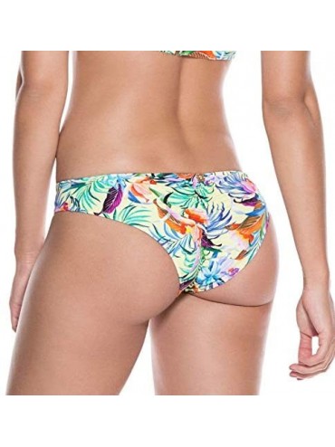Sets Women's Passion Flower Medium Coverage Bikini Bottom - Multi - C218HTHAYOW $35.12