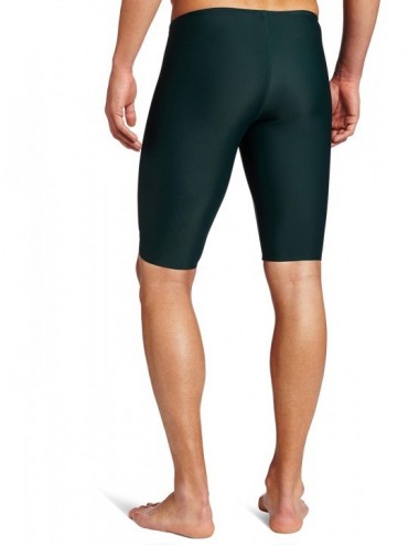 Racing Sport Men's Solid Jammer Swim Suit - Evergreen Ii - C3111GFOX5N $31.93