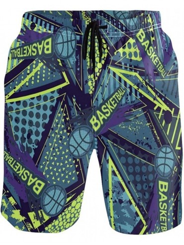 Trunks Mandala Boho Men's Sportwear Quick Dry Board Shorts with Lining S 2010005 - 2010063 - CZ196R6YTUW $17.73