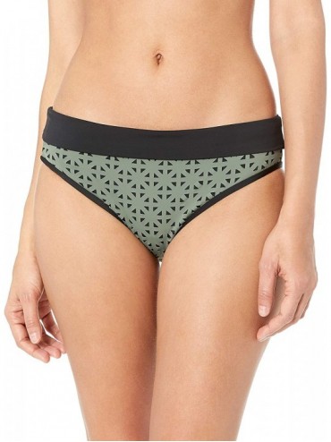 Tankinis Women's Mid Waist Full Coverage Bikini Bottom Swimsuit - Urbane Sea Moss - C218I05M4N4 $83.55