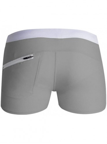 Board Shorts Summer Sports Fashion Regular Mens Swimwear- Swim Trunks Square Leg Swimming Boxer Briefs Beach Shorts - Gray - ...