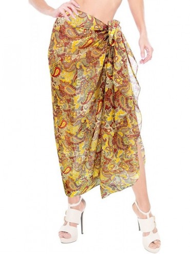 Cover-Ups Women's Beach Cover Up Sarong Swimsuit Cover-Up Pareo Skirt Full Long A - Multicolor_h10 - CE184T85033 $16.81