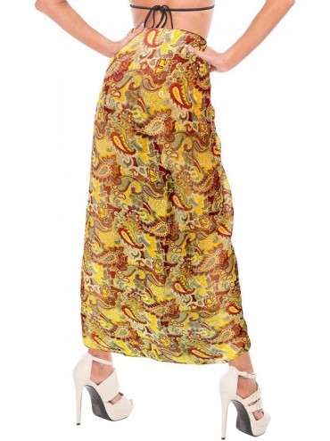 Cover-Ups Women's Beach Cover Up Sarong Swimsuit Cover-Up Pareo Skirt Full Long A - Multicolor_h10 - CE184T85033 $16.81