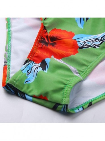 Cover-Ups Boutique Swimsuit- 2019 Women Siamese Bikini Set Push-Up StripeSwimwear Beachwear Swimsuit - C-green - CH194XNKNIY ...