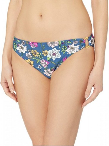 Tankinis Women's Bikini Swim Bottom with Ring Detail - Floral Print - CX18KHSEW95 $23.67