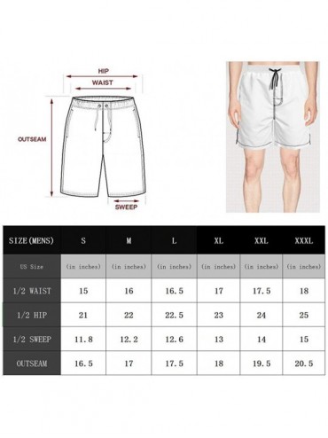 Board Shorts Men's Beach Shorts Stroh's-Button-Powered- Summer Quick Dry Swimming Pants - White-117 - C019C2LULS5 $25.91