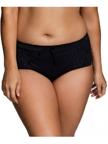 Bottoms Curves Trinidad Body Shaping Hipster Swim Brief (D17037E) - Black - CS180K70TMY $22.98