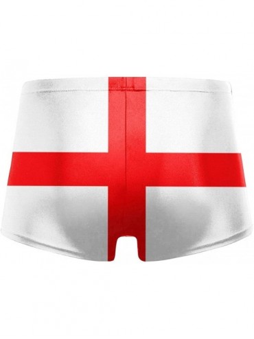 Briefs Men's Swimwear Briefs Swim Trunk American Flag Bikini Boxer Swimsuit - England Flag 21 - C419CDGX20Z $30.27