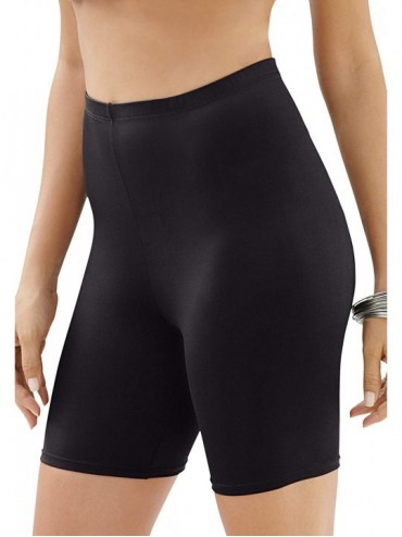 Tankinis Women's Plus Size Swim Bike Short Swimsuit Bottoms - Black (2264) - C518ORX26YC $44.26