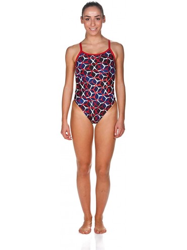 Racing Women's Carbonics Ii Challenge Back One Piece Fl - Navy / Red - CR18THH6Y3R $54.08