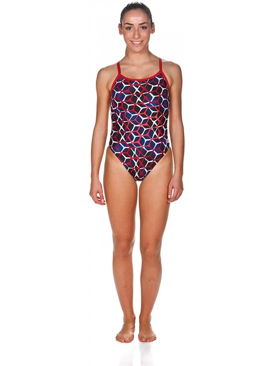 Racing Women's Carbonics Ii Challenge Back One Piece Fl - Navy / Red - CR18THH6Y3R $26.31
