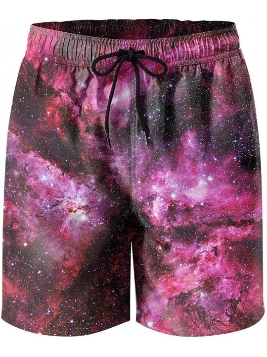 Board Shorts Men's 3D Starry Sky Nebula Galaxy Swimming Trunks Pajama Shorts Mini Athletic Shorts - 3d Starry Sky-12 - C118Y6...