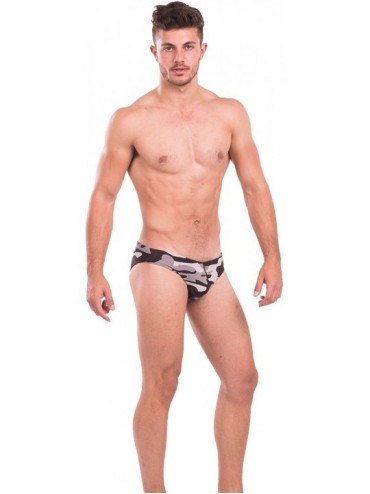 Briefs Sexy Swimwear Men Swimsuits Swim Boxer Briefs Bikini Camo Bathing Suits - CE18CODE5WK $27.01