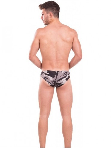 Briefs Sexy Swimwear Men Swimsuits Swim Boxer Briefs Bikini Camo Bathing Suits - CE18CODE5WK $27.01