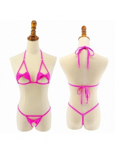 Sets Womens Minimal Coverage Micro Bikini G-String Mini Exotic Tiny Thong Biquini - 17119 - CF18G7SGE2U $59.53
