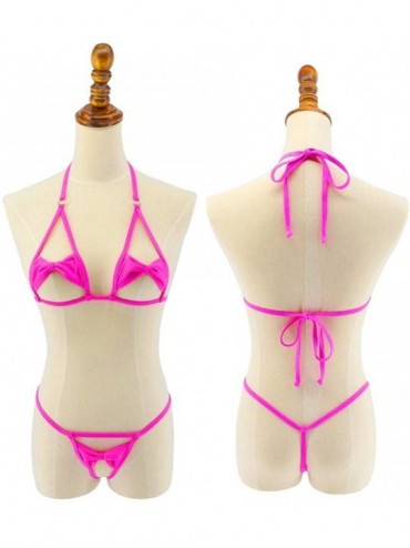 Sets Womens Minimal Coverage Micro Bikini G-String Mini Exotic Tiny Thong Biquini - 17119 - CF18G7SGE2U $27.42
