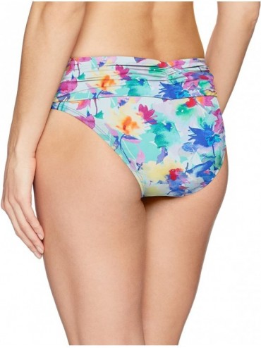 Tankinis Women's Aloha Banded Bikini Bottom Swimsuit - Meadow - CS18726WQHO $16.14
