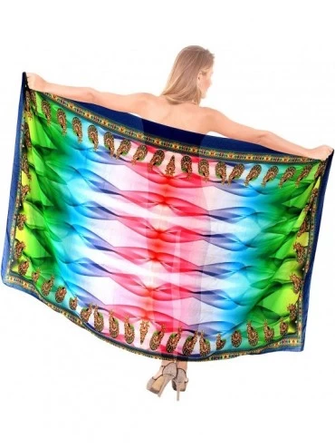 Cover-Ups Women's Swimsuit Cover Up Beach Wrap Skirt Hawaii Sarongs Full Long A - Multicolor_g907 - CI12MY716Z7 $28.73