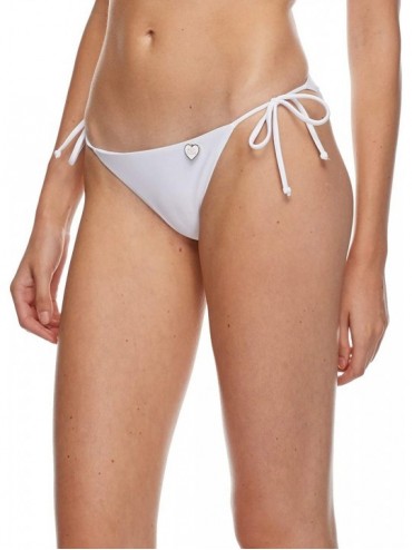 Sets Women's Smoothies Iris Solid Tie Side Bikini Bottom Swimsuit - Smoothies Snow - C218HW29KZQ $16.14