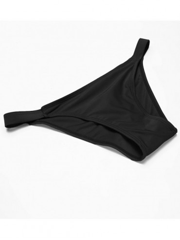 Sets Bikini for Womens Sexy 2pcs Swimsuits Halter Racerback Bikini Bathing Suits S-XXL - Black - C71887QUNX4 $9.54