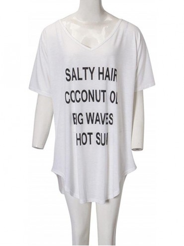 Cover-Ups Summer Women's Bathing Suit Cover Up Beach Bikini Cold Shoulder Tassel Crochet Dress - White1 - CU18E4KNWLC $18.41