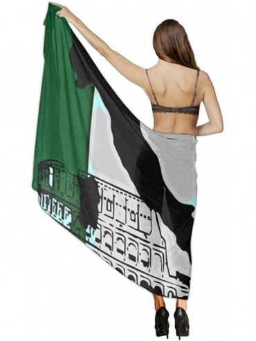 Cover-Ups Women Chiffon Scarf Sunscreen Shawl Wrap Swimsuit Cover Up Beach Sarongs - Pisa Tower Italian Flag - CP19C6NDWES $2...