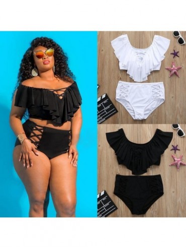 Sets Women's Plus Size Ripple Slim High V-Neck Split Swimsuit Flower Printing Shaping Body One Piece Swim Dresses Swimwear - ...
