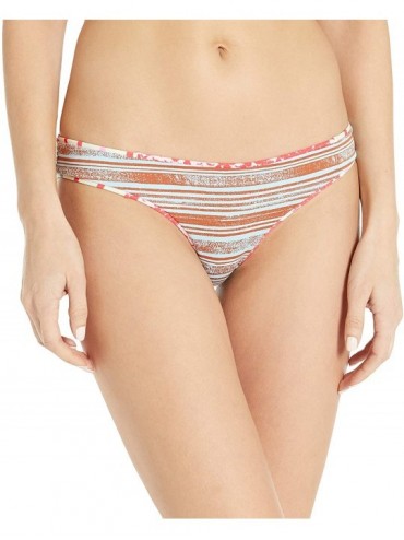 Tankinis Women's Moderate Coverage Bikini Bottom - Jezebel Docks Red Python - CS18Y9ALI22 $56.35