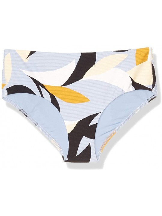 Tankinis Women's Banded Wide Side Retro Bikini Bottom Swimsuit - Aloha Steel Blue - C4192K08EKN $51.89