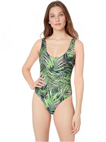 One-Pieces Women's French Cut One Piece Swimsuit - Lush Tropical - CG18NASL47Y $48.76