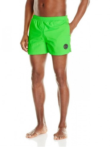 Trunks Men's Party Rocker Volley Swim Short - Fluorescent Green - CW11PNAB91H $63.18