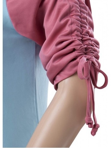 Racing Swim Dress- Modest Swimsuit for Women/Girls -One Piece Attached to Beach Coverup - Pink-aqua - CW18Q6IXUYQ $30.31