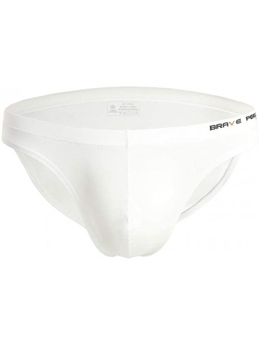 Briefs Sexy Men's Underwear Low Waist Bikini Briefs - White - CE193O3YC02 $26.01