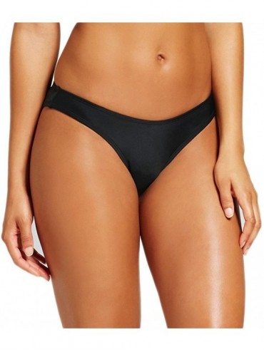 Bottoms Swimwear Womens Sexy Teeny Mini Brazilian Bikini Thong Swimsuit Bottom Cheeky T Back - Black - CQ18GWIHEMH $19.70