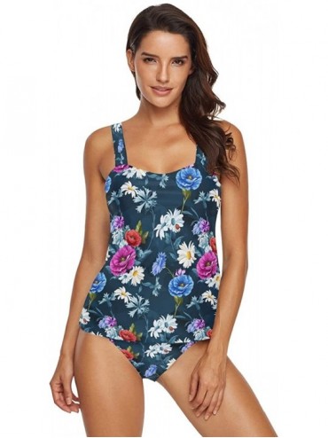 Sets Women's Sexy Tankini Tropical Plant Swimsuit Quick Dry Print Swimwear 2 Pieces Sets Bathing Suits S 2030201 2030208 - CY...