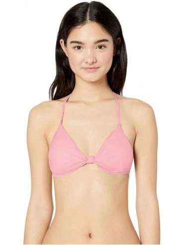 Sets Women's Triangle Halter Hipster Bikini Swimsuit Top - Pink//Solids - CH18K25KGTY $44.92