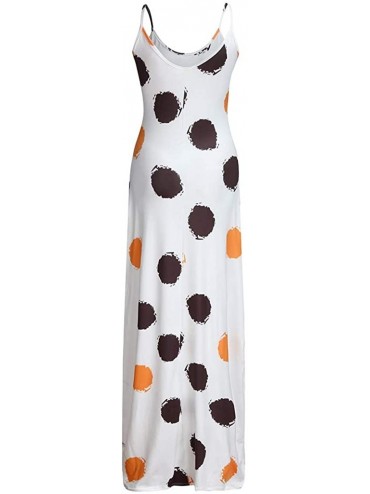 Cover-Ups Women's Casual Loose T-Shirt Dress Summer Floor-Length Beach Long Dress - J-coffee - CW190Z538C8 $16.45