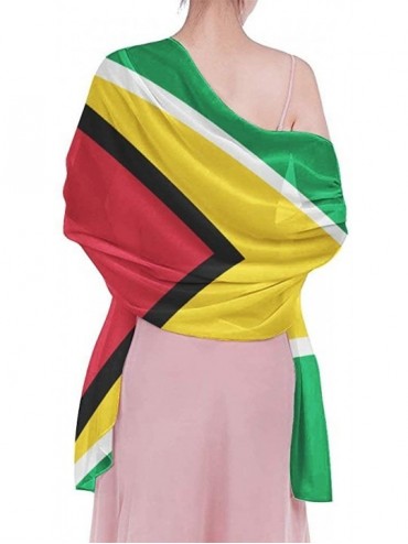 Cover-Ups Women Chiffon Scarf Shawl Wrap Sunscreen Beach Swimsuit Bikini Cover Up - Guyana Flags of Countries - CT190HIXZZD $...