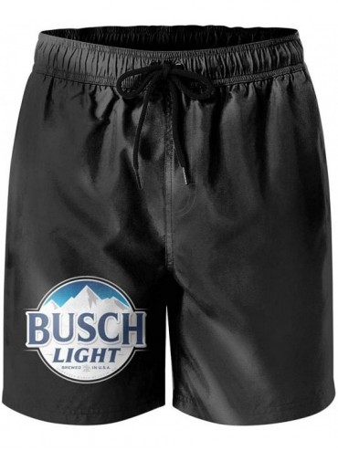 Board Shorts Busch-Light-Beer-Sign-Personalized Surfing Beach Board Shorts Swim Trunks for Men - White - CZ1970N3GLK $52.98