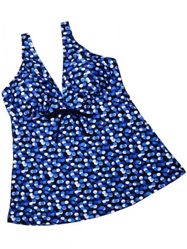 Sets Women's Plus Size Bathing Suit Vinatge Two Piece Swimsuit Tummy Control Beach Swimwear Tankini Bikini Set A print11 - CX...