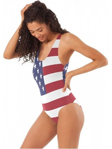 One-Pieces Womens Swimsuits UK British Flag One Piece Tankini Girls Monokini - United States Flag - C718QXDR9T5 $27.49