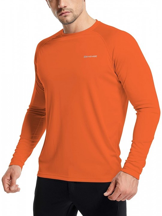 Rash Guards Mens UPF 50+ Swim Shirts Outdoor Long Sleeve Sun Protection Workout Shirts for Athletic-Running-Fishing-Hiking - ...
