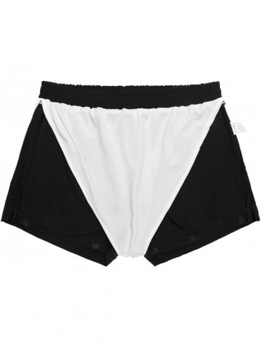 Board Shorts Men's Swim Trunk Swimwear Bathing Suit Board Short with Zipper Pocket - 2 - Black - C9194YSYAX6 $16.99