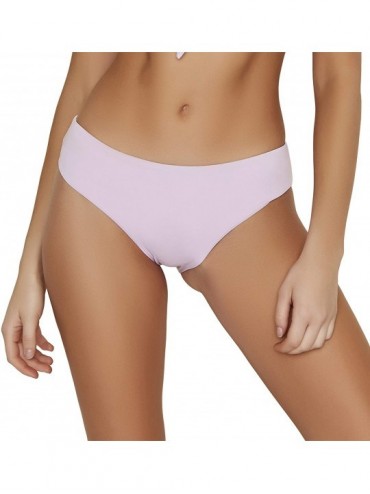 Bottoms Women's Seamless Moderate Coverage Seamless Bikini Bottom - Lilac - CR18SSAHG9Y $59.21